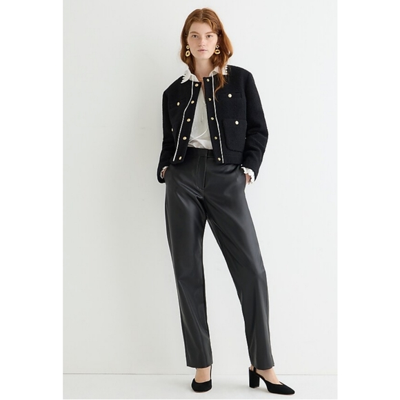 J. Crew Pants - J.Crew Kate Straight-Leg Pant in Faux Leather
